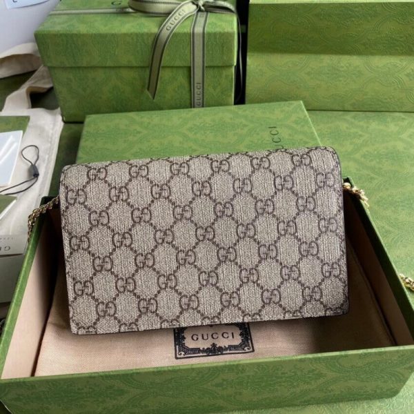 Replica Gucci Valentine's Chain Card Case Wallet - 648948 - Image 4