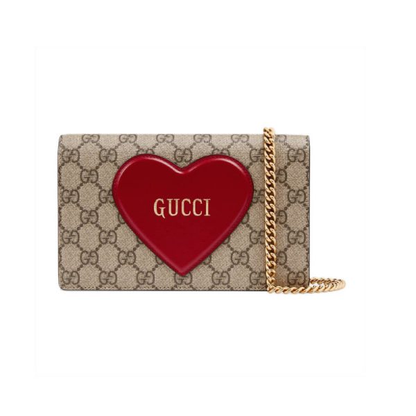 Replica Gucci Valentine's Chain Card Case Wallet - 648948