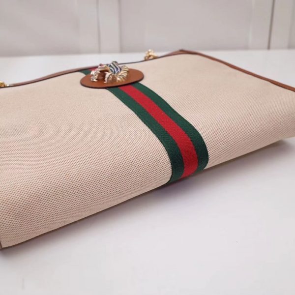 Vintage Gucci Rajah GG Tweed Large Tote Replica Bag - Image 8