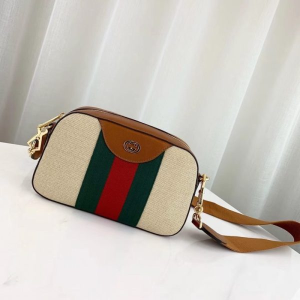 Vintage Canvas Gucci Shoulder Bag 575073 - Beige Replica - Image 2