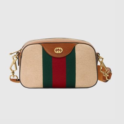 Vintage Canvas Gucci Shoulder Bag 575073 - Beige Replica
