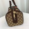 Best Replicas Bags - Replica Gucci Vintage Web GG Boston Bag in Coffee - 269876 Shop For Best Louis Vuitton LV Replica Bags With Cheap Price