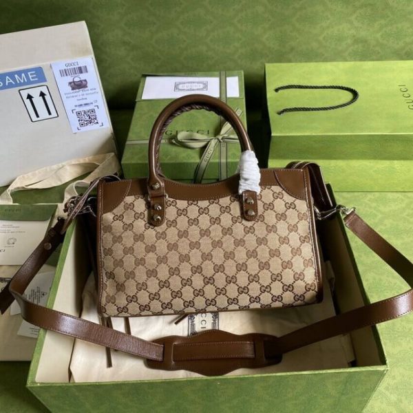 Replica Gucci x Balenciaga GG Canvas City Bag 30cm - Image 2