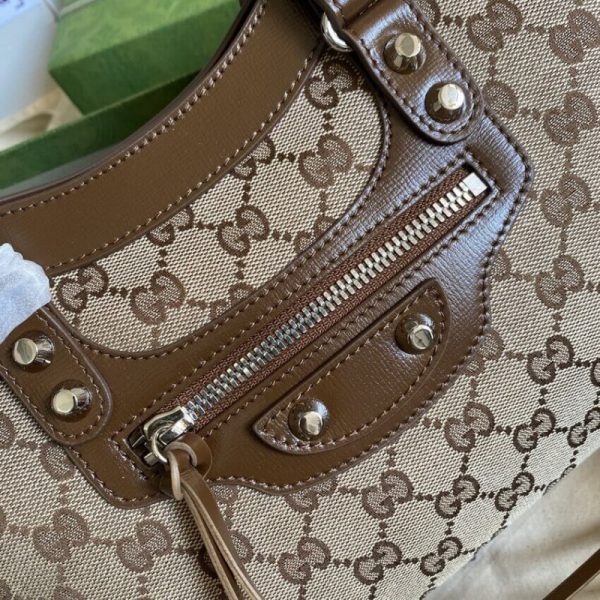 Replica Gucci x Balenciaga GG Canvas City Bag 30cm - Image 4