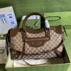 Best Replicas Bags - Replica Gucci x Balenciaga GG Canvas City Bag 38cm Shop For Best Louis Vuitton LV Replica Bags With Cheap Price