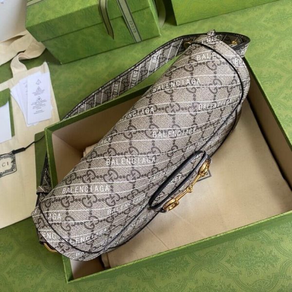 Gucci x Balenciaga Horsebit 1955 Replica Shoulder Bag - Image 4