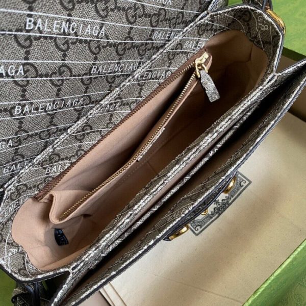 Gucci x Balenciaga Horsebit 1955 Replica Shoulder Bag - Image 8