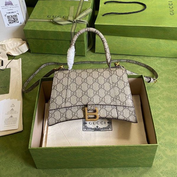 Replica Gucci x Balenciaga Hourglass Small Top Handle Bag