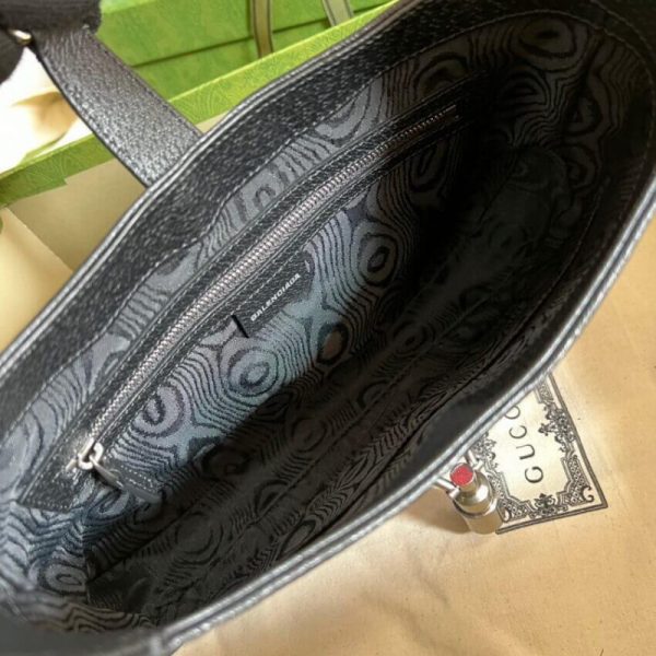 Replica Gucci x Balenciaga Jackie 1961 Black Hobo Bag - Image 7