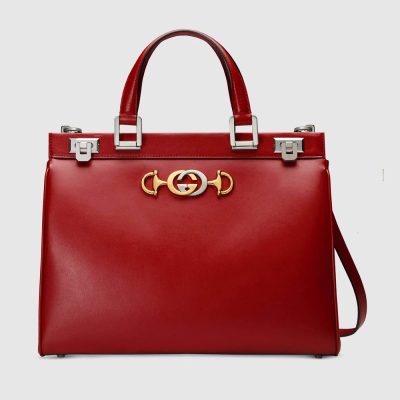 Replica Gucci Zumi Leather Medium Top Handle Bag 564714