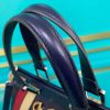 Best Replicas Bags - Replica Gucci Zumi Leather Top Handle Bag with Stripes Shop For Best Louis Vuitton LV Replica Bags With Cheap Price