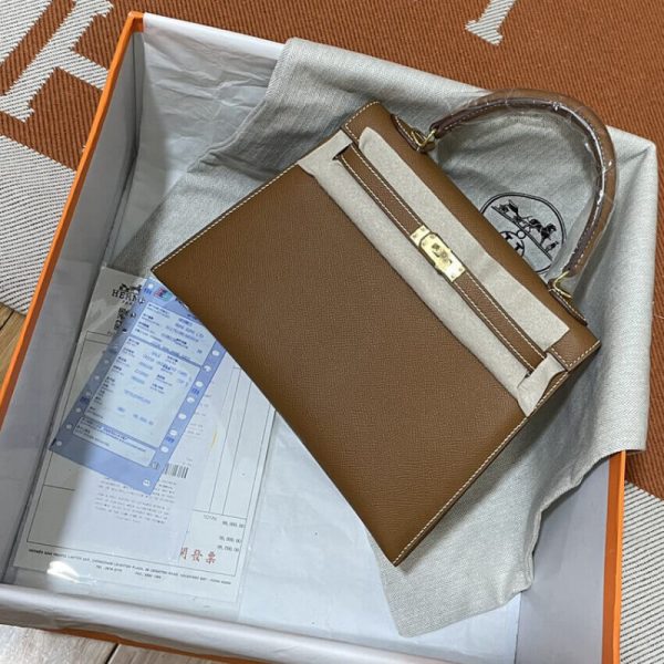 Hermes Kelly 25 Replica - Epsom Leather, Timeless Elegance - Image 2