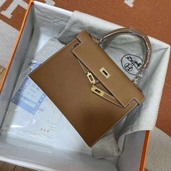 Hermes Kelly 25 Replica - Epsom Leather, Timeless Elegance - Image 3