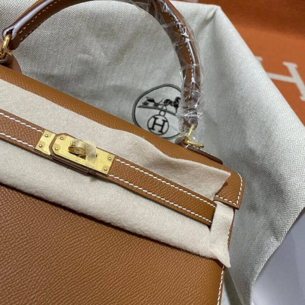 Hermes Kelly 25 Replica - Epsom Leather, Timeless Elegance - Image 6
