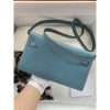 Best Replicas Bags - Replica Hermes Kelly Wallet To Go WOC - Blue 499041 Shop For Best Louis Vuitton LV Replica Bags With Cheap Price