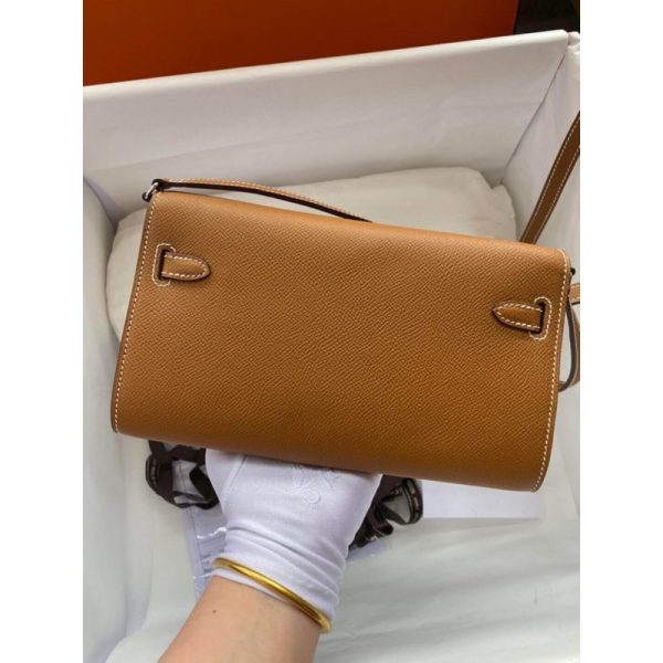 Hermes Kelly Wallet To Go Replica - Brown - Image 2