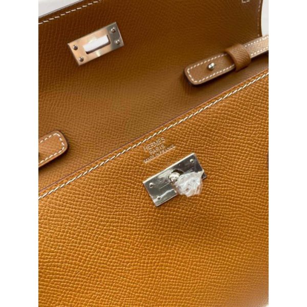 Hermes Kelly Wallet To Go Replica - Brown - Image 7