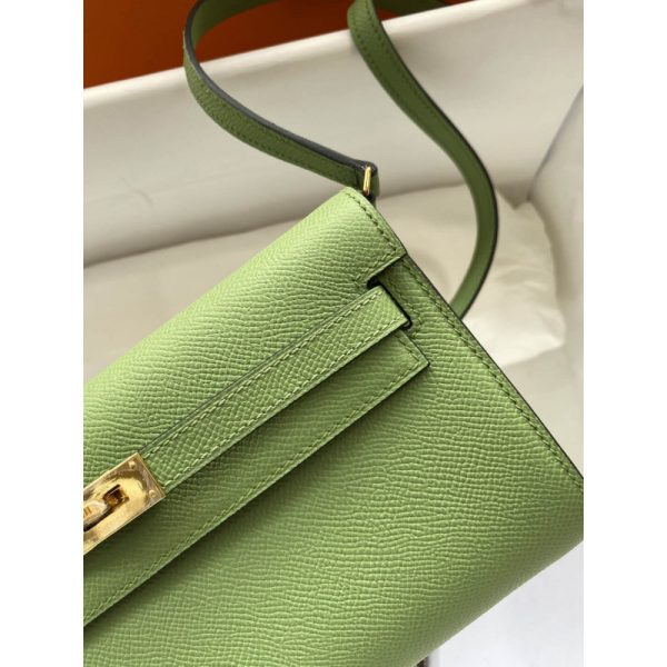 Replica Hermes Kelly Wallet To Go in Green, WOC 499041 - Image 3