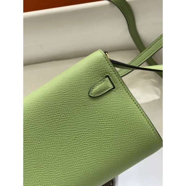 Replica Hermes Kelly Wallet To Go in Green, WOC 499041 - Image 4
