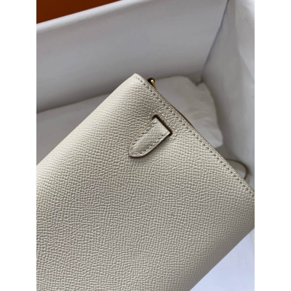 Replica Hermès Kelly Wallet To Go WOC in Off-White – Style 499041 - Image 4