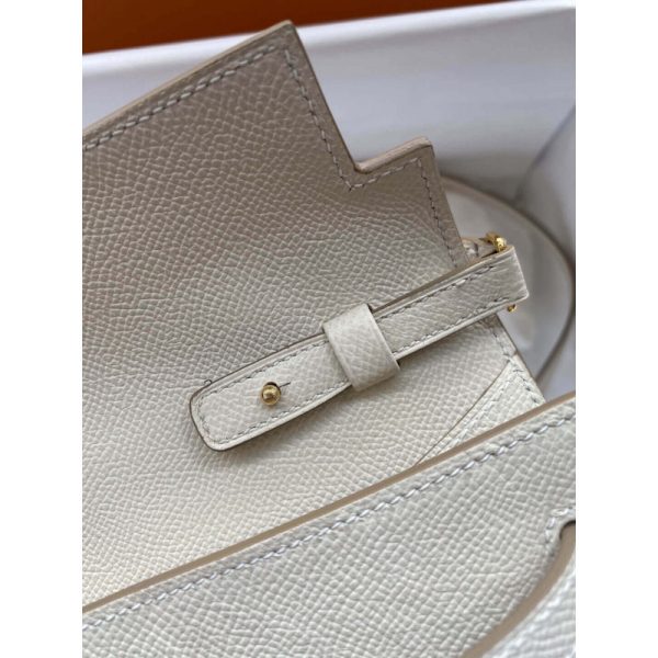 Replica Hermès Kelly Wallet To Go WOC in Off-White – Style 499041 - Image 6