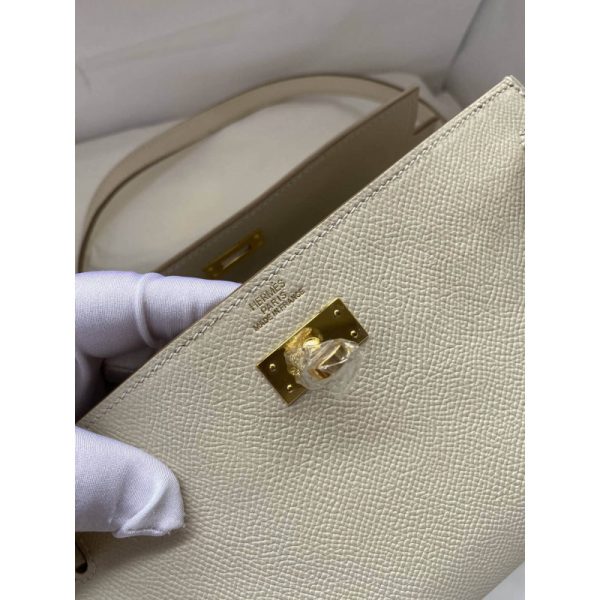 Replica Hermès Kelly Wallet To Go WOC in Off-White – Style 499041 - Image 8