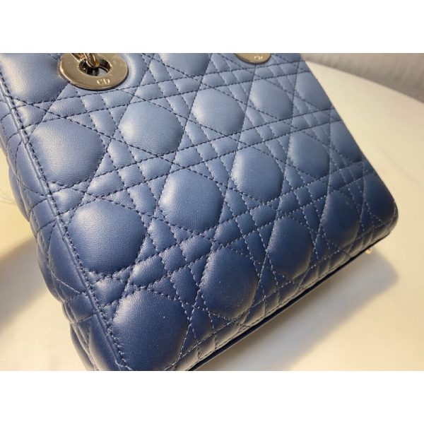 Lady Dior My Abcdior Bag - Indigo Blue Gradient Lambskin - Image 4