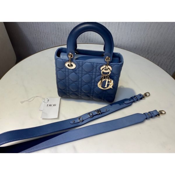 Lady Dior My Abcdior Bag - Indigo Blue Gradient Lambskin - Image 5