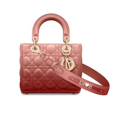 Replica Pink Gradient Lady Dior Lambskin Bag M0538