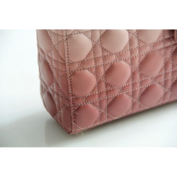 Replica Pink Gradient Lady Dior Lambskin Bag M0538 - Image 8