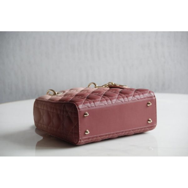 Replica Pink Gradient Lady Dior Lambskin Bag M0538 - Image 9