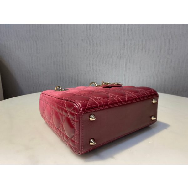 Lady Dior My Abcdior Bag - Strawberry Pink Gradient Lambskin - Image 5