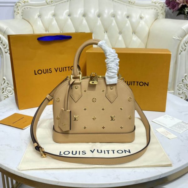 Replica Louis Vuitton Alma BB Monogram Beige M58638 Bag - Image 5