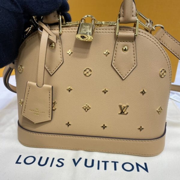 Replica Louis Vuitton Alma BB Monogram Beige M58638 Bag - Image 10