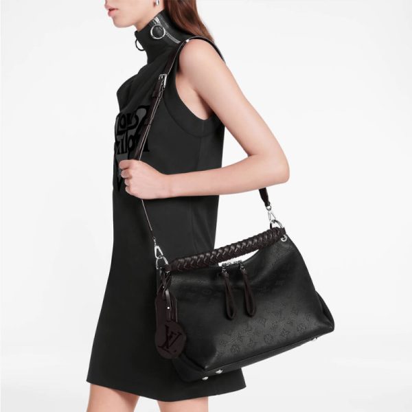 Replica Louis Vuitton Beaubourg Hobo MM Black M56073 - Image 2