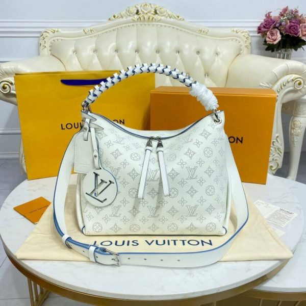 Replica Louis Vuitton Beaubourg Hobo MM White M58482 Bag - Image 3