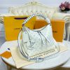 Best Replicas Bags - Replica Louis Vuitton Beaubourg Hobo MM White M58482 Bag Shop For Best Louis Vuitton LV Replica Bags With Cheap Price