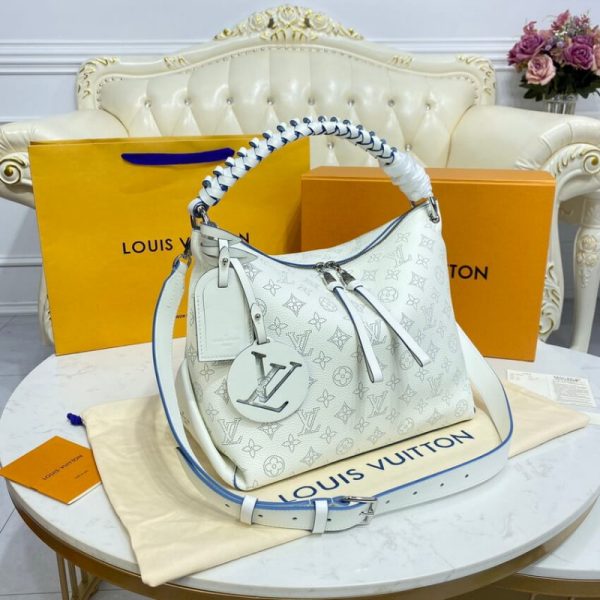 Replica Louis Vuitton Beaubourg Hobo MM White M58482 Bag - Image 4