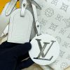 Best Replicas Bags - Replica Louis Vuitton Beaubourg Hobo MM White M58482 Bag Shop For Best Louis Vuitton LV Replica Bags With Cheap Price