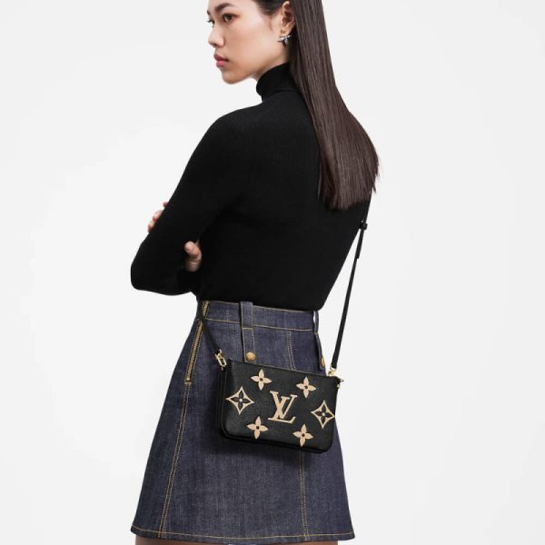 Replica Louis Vuitton Bicolor Double Zip Pochette M80787 - Image 2