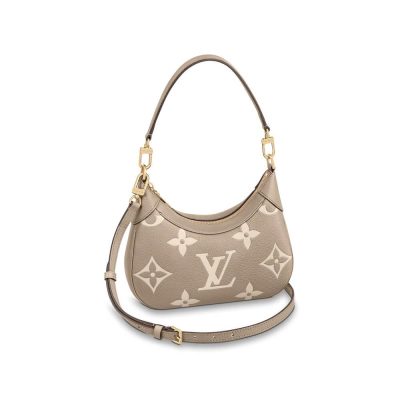 Replica LV Grey/Beige Leather Bagatelle M46112 Bag