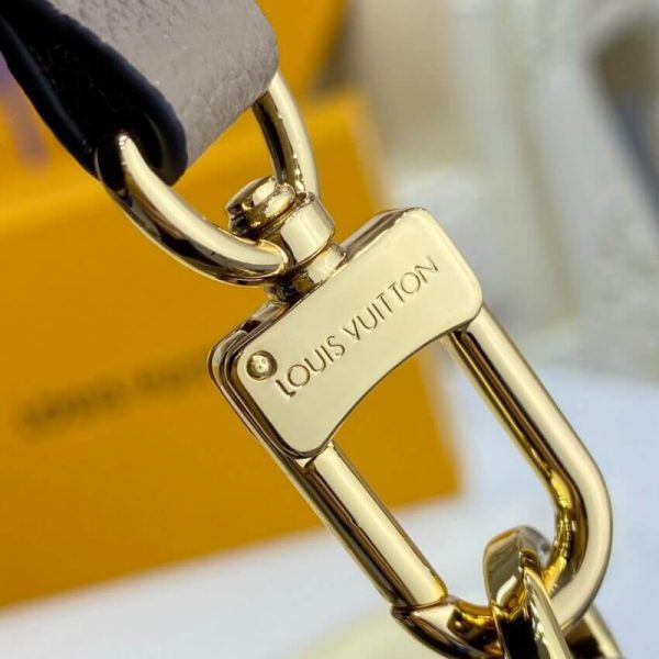 Replica LV Grey/Beige Leather Bagatelle M46112 Bag - Image 10