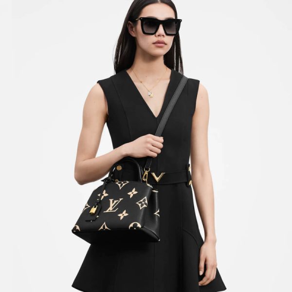 Replica LV Bicolor Monogram Leather Petit Palais Bag - Image 2