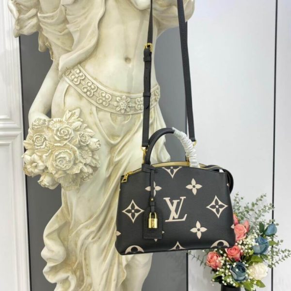 Replica LV Bicolor Monogram Leather Petit Palais Bag - Image 3