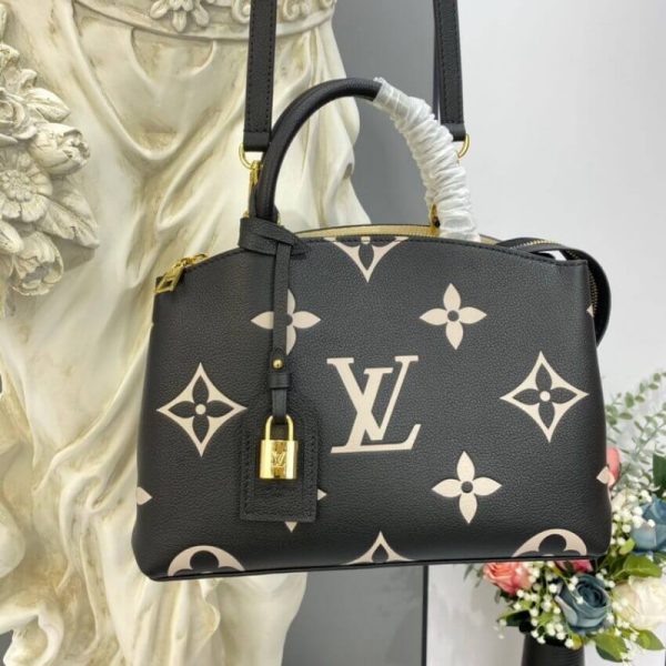 Replica LV Bicolor Monogram Leather Petit Palais Bag - Image 4
