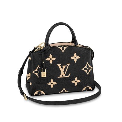 Replica LV Bicolor Monogram Leather Petit Palais Bag