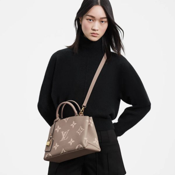 LV Bicolor Monogram Empreinte Petit Palais Leather Bag - Image 2