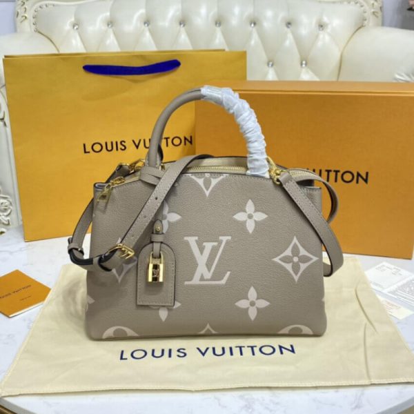 LV Bicolor Monogram Empreinte Petit Palais Leather Bag - Image 5