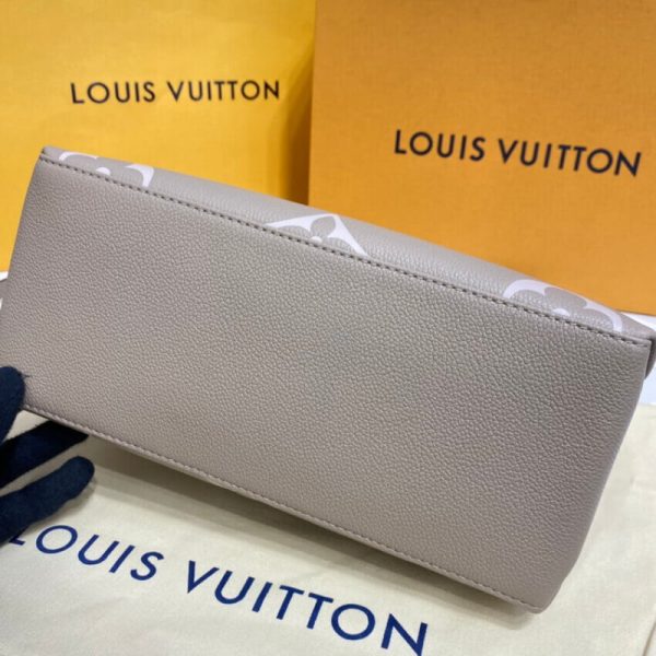 LV Bicolor Monogram Empreinte Petit Palais Leather Bag - Image 9