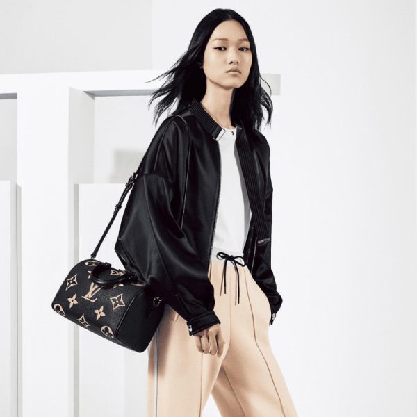 LV Replica Bicolor Empreinte Speedy 25 Black/Beige - Image 2